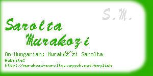 sarolta murakozi business card